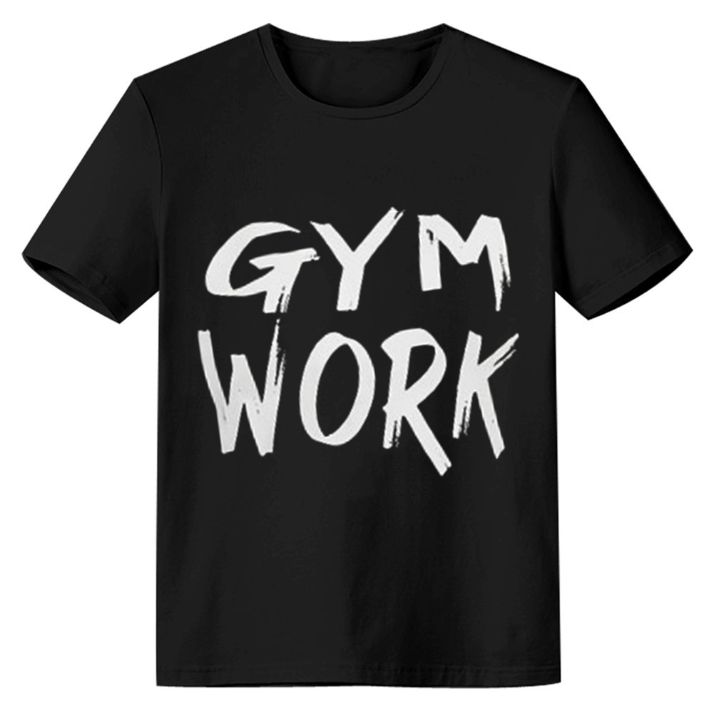 Adult Unisex Letter Gym Work Funny Fitness T-shirt Costume