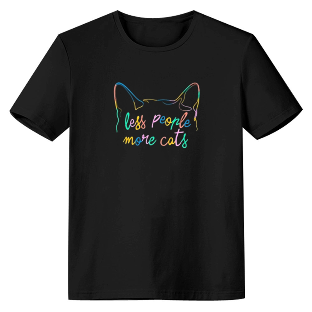 Adult Unisex Cute Cat Pet Lover Black T-shirt Costume