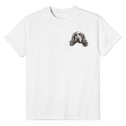 Adult Unisex Dog Tee Pet Lover White T-shirt Costume