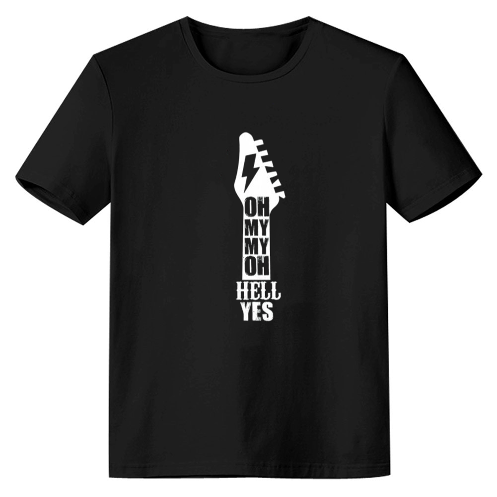 Adult Unisex Rock Music Festival Black T-shirt Costume