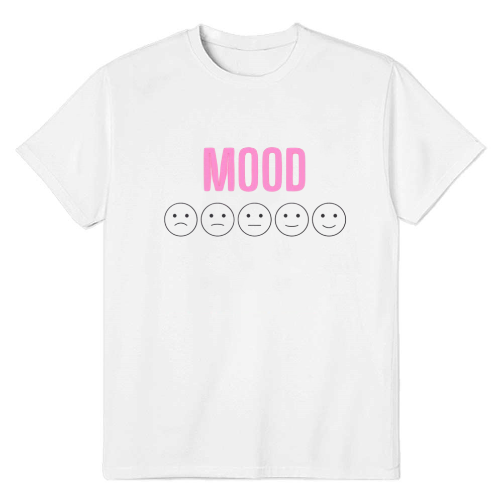 Adult Unisex Mood Perfect Gift Idea Emotion White T-shirt Costume
