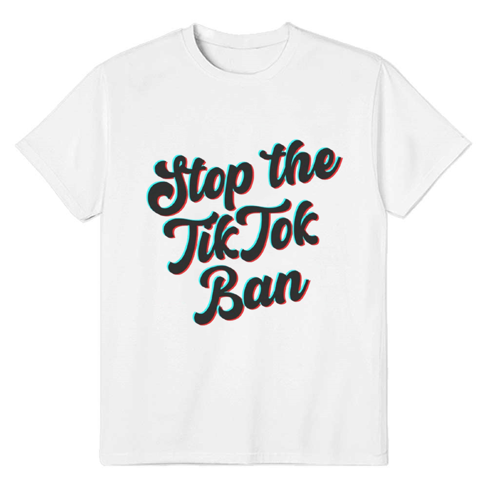 TikTok Ban Tee TikTok Refugee Save TikTok White T-shirt