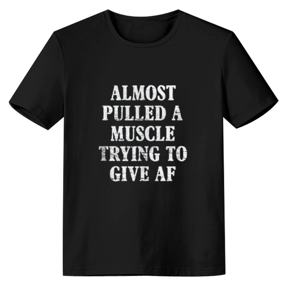 Adult Funny Saying Exercise Fitness Gym Workout Sport Black T-shirt Costume