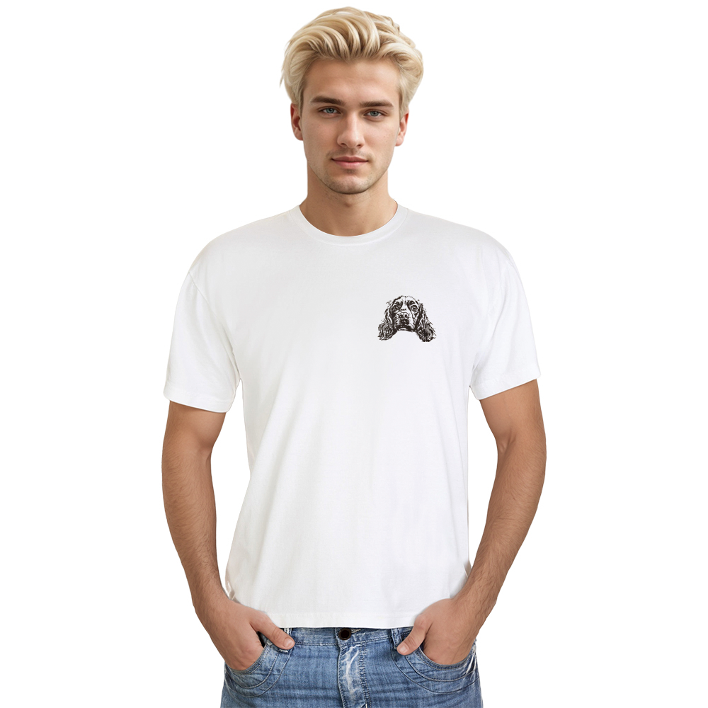 Adult Unisex Dog Tee Pet Lover White T-shirt Costume