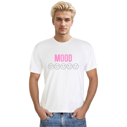 Adult Unisex Mood Perfect Gift Idea Emotion White T-shirt Costume