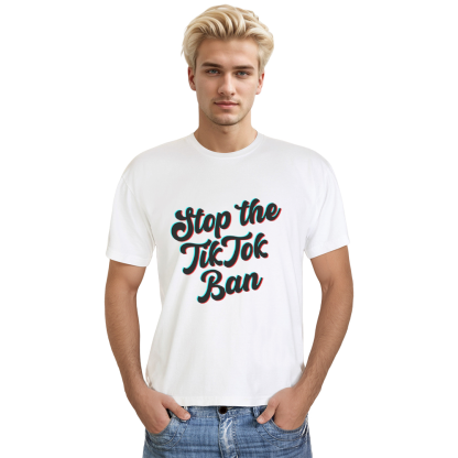 TikTok Ban Tee TikTok Refugee Save TikTok White T-shirt