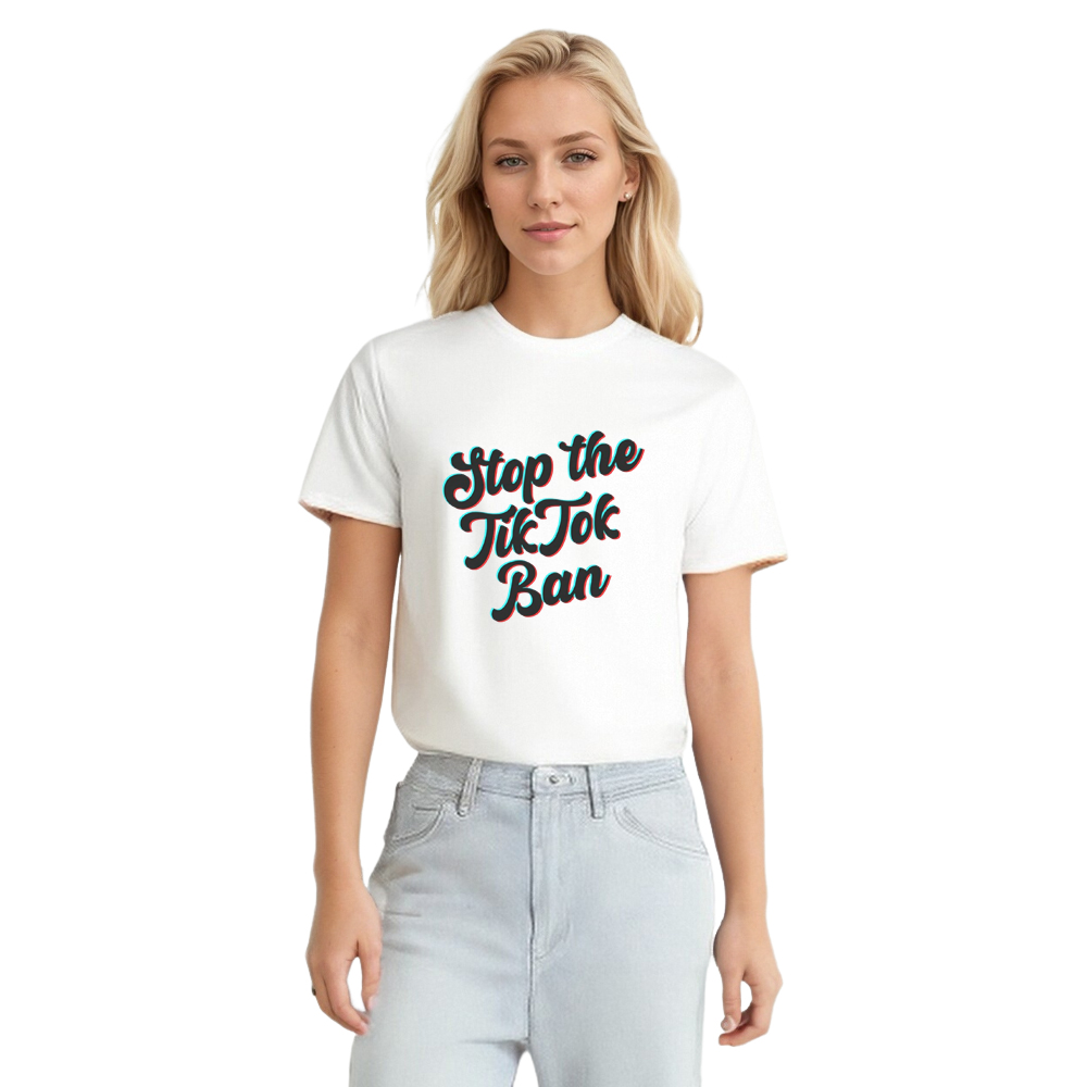 TikTok Ban Tee TikTok Refugee Save TikTok White T-shirt