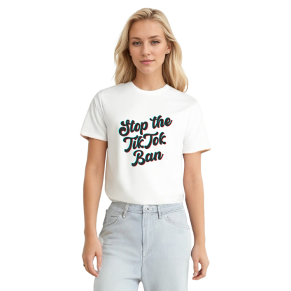 TikTok Ban Tee TikTok Refugee Save TikTok White T-shirt