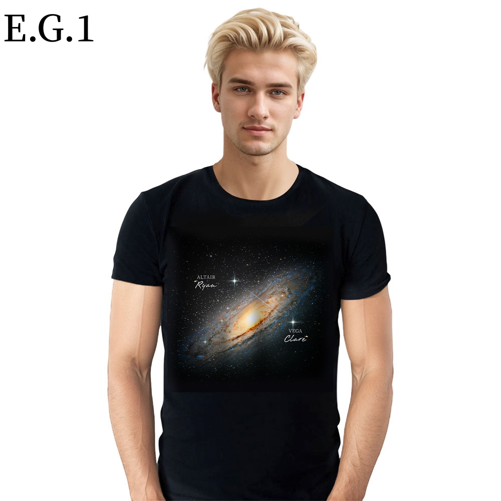 Valentine's Day Altair And Vega Custom Name Personalized Astronomy Gift T-Shirt