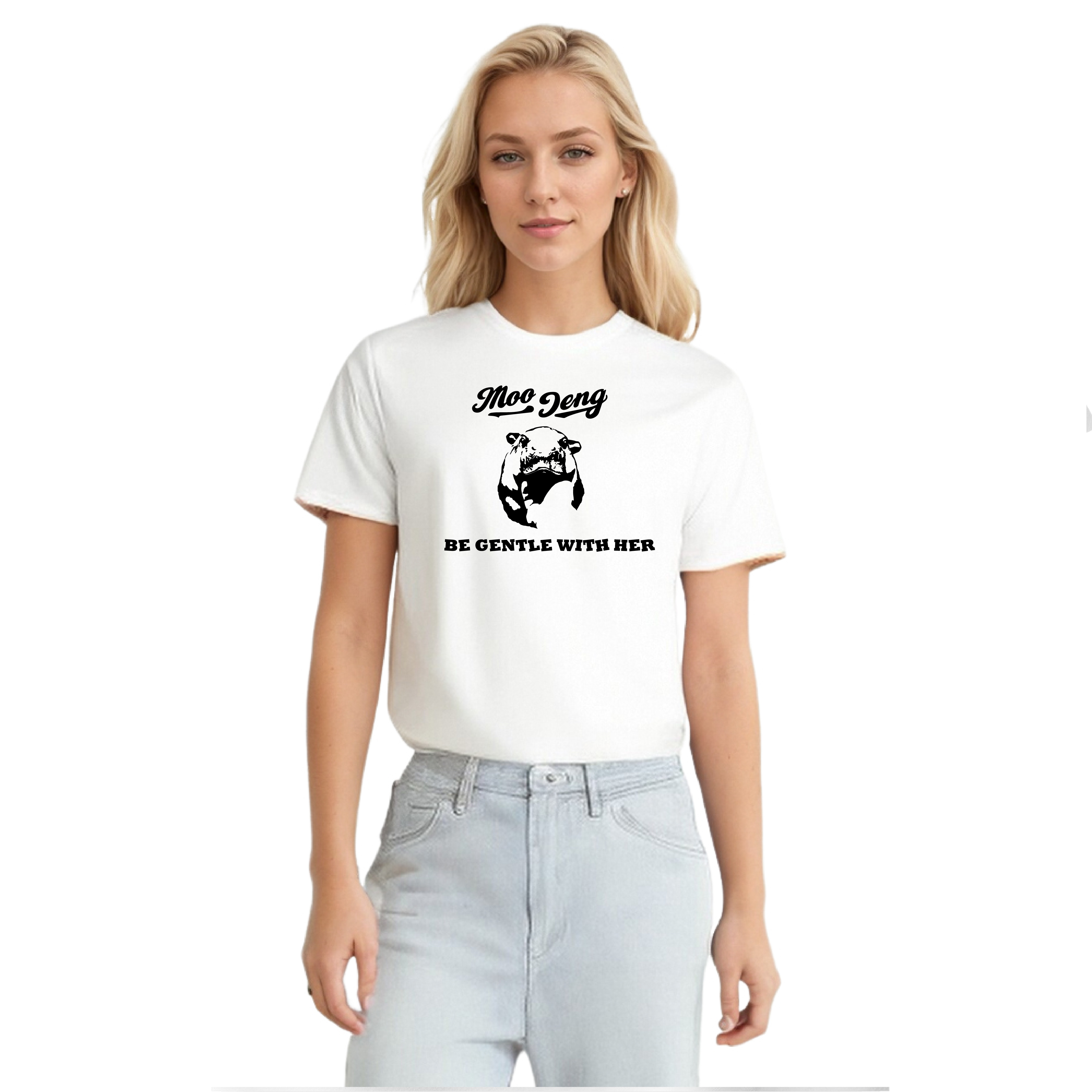 Moo Deng Be Gentle With Her Pygmy Hippopotamus Lover T-Shirt