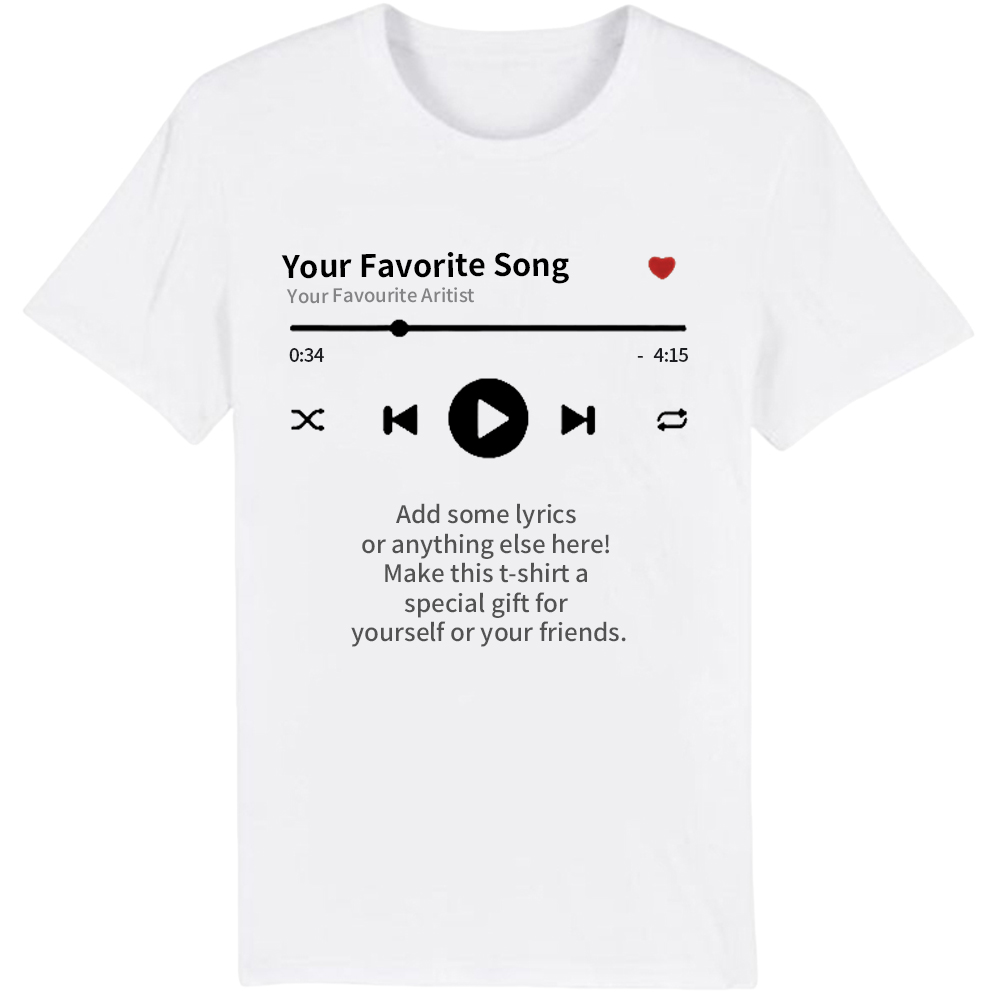 Music Festival Your Favourite Song Custom Made Printed T-shirt 