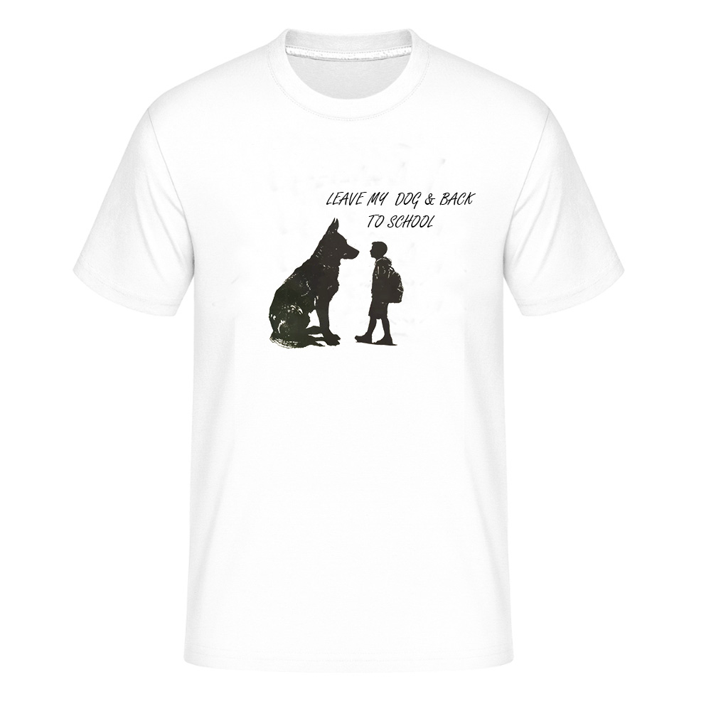 Leave My Dog And Back to School Pet Owner Back to School Season T-Shirt