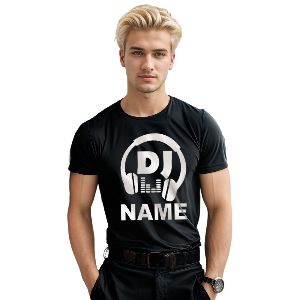 DJ Custom Name 2024 Music Festival Music Lover T-shirt