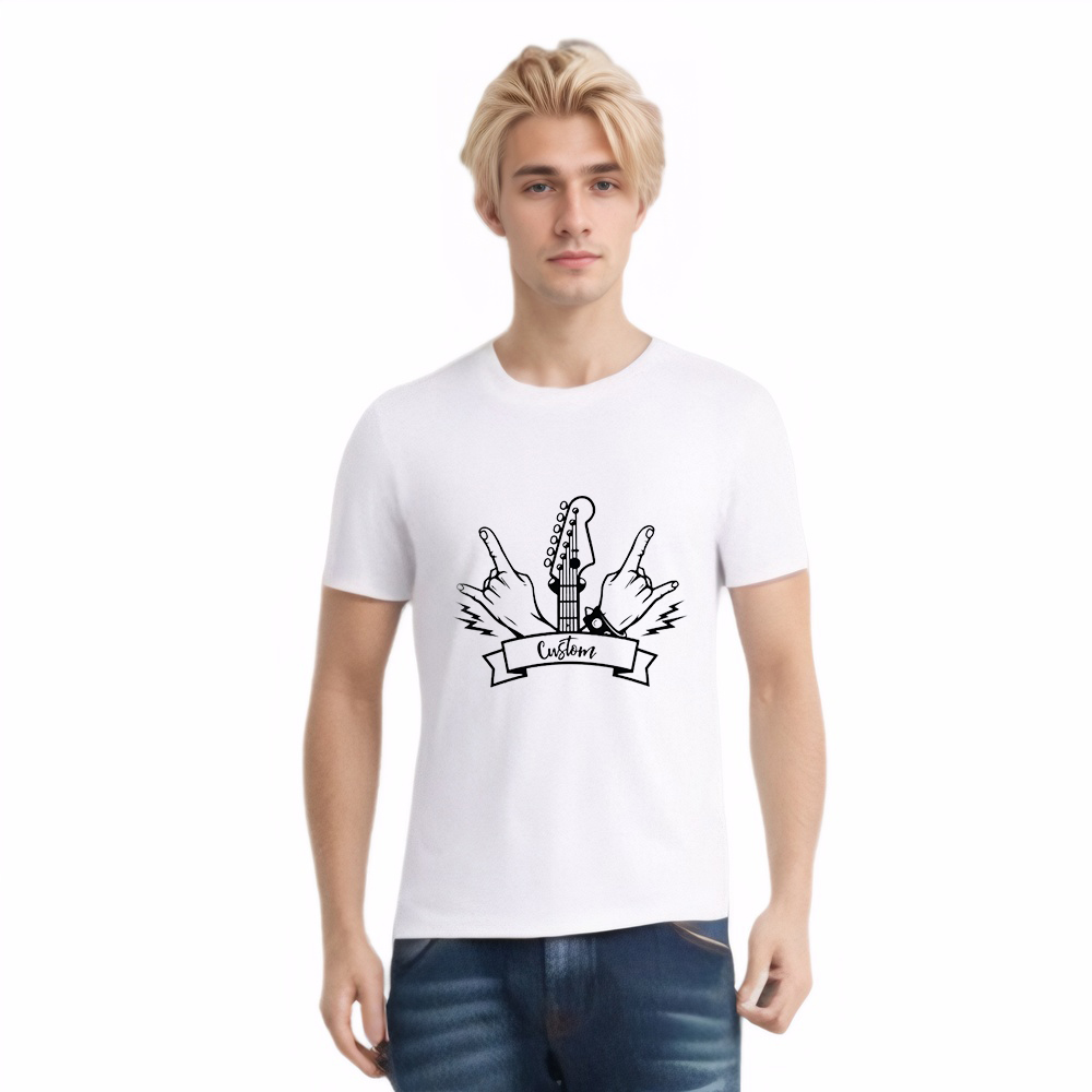 2024 Music Festival Guitar Rock N Roll Custom Name T-shirt