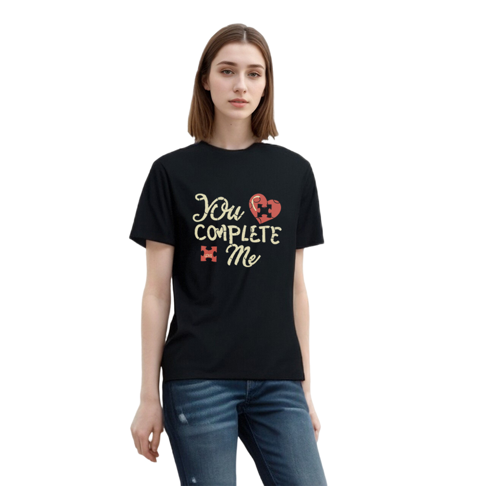 You Complete Me Movie Quote Valentine's Day Printed T-shirt 
