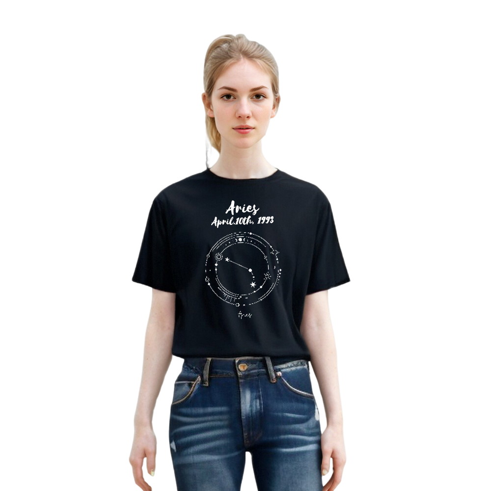 Twelve Zodiac Horoscope Amateur Astronomer Astrology Birthday Custom T-shirt 
