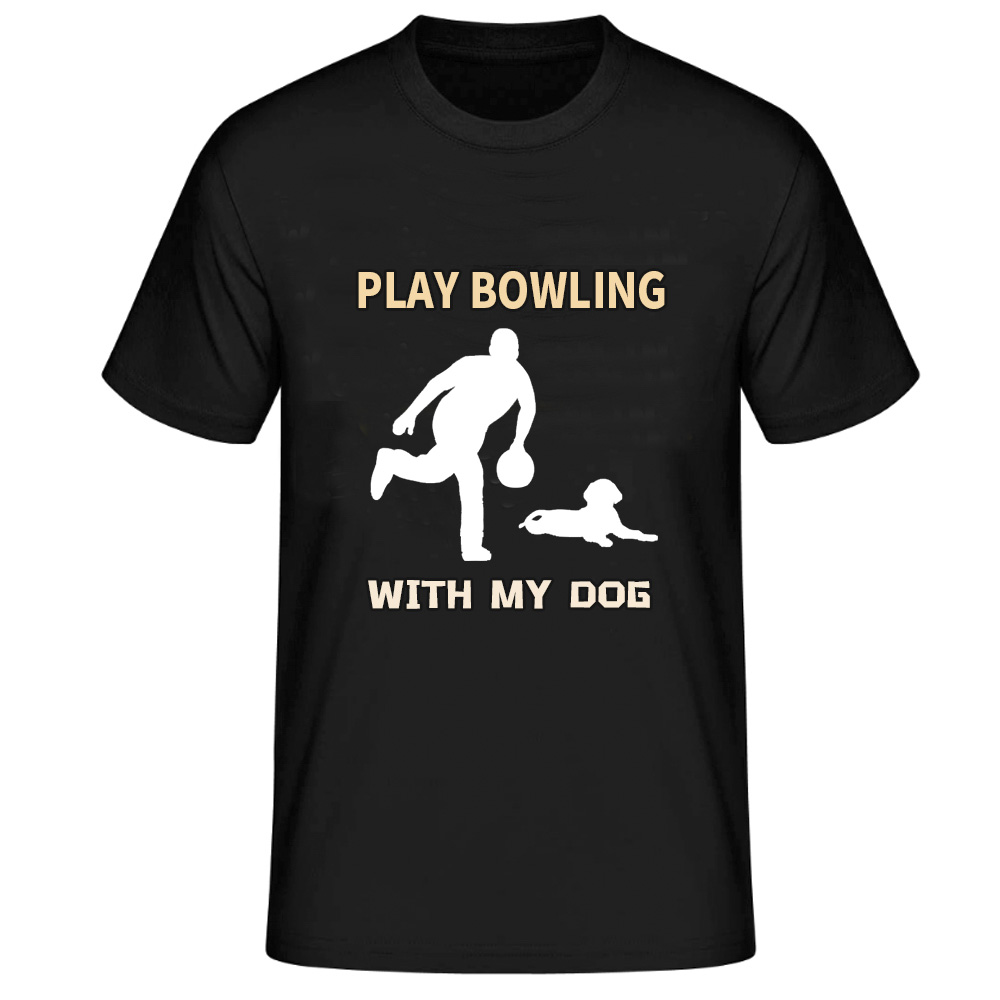 Playing Bowling With My Dog Sport Dog Owner T-Shirt