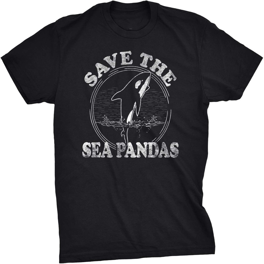 World Oceans Day Save The Sea Pandas Printed T-Shirt