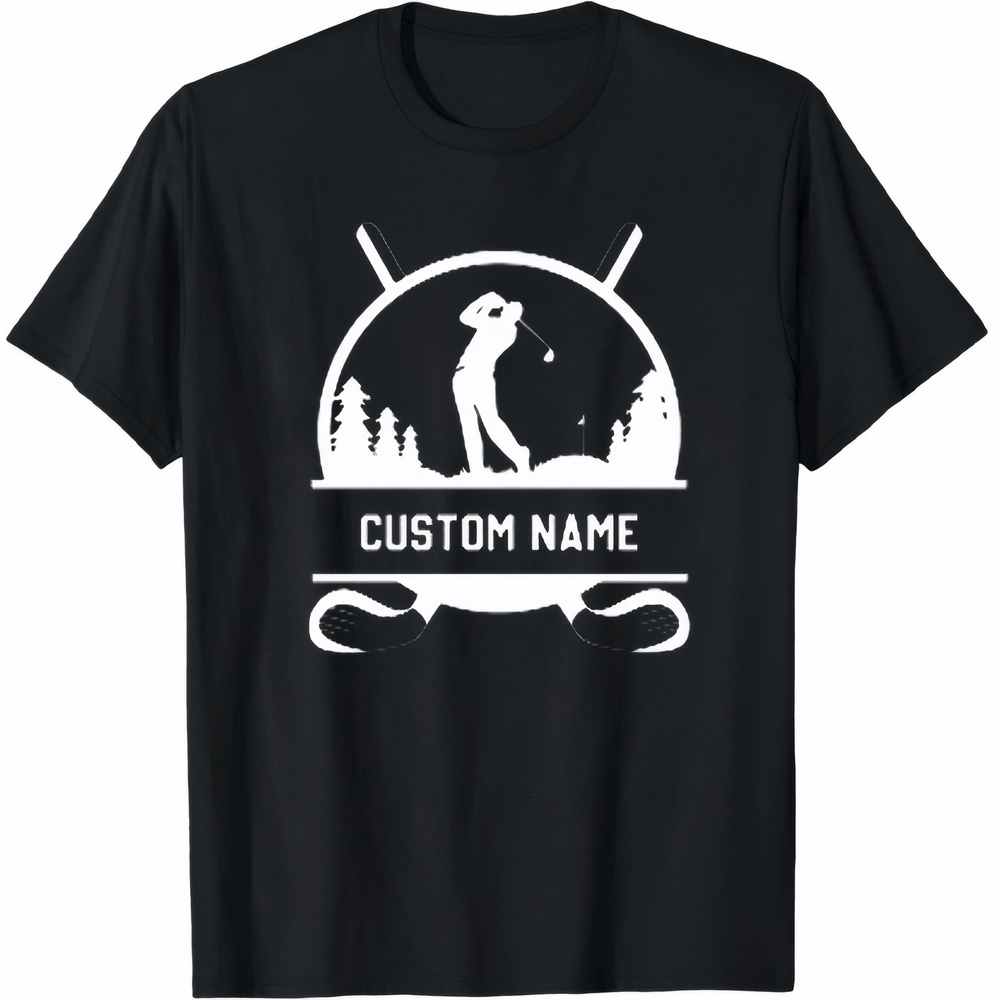 Golf Lover Present Custom Name Printed T-shirt