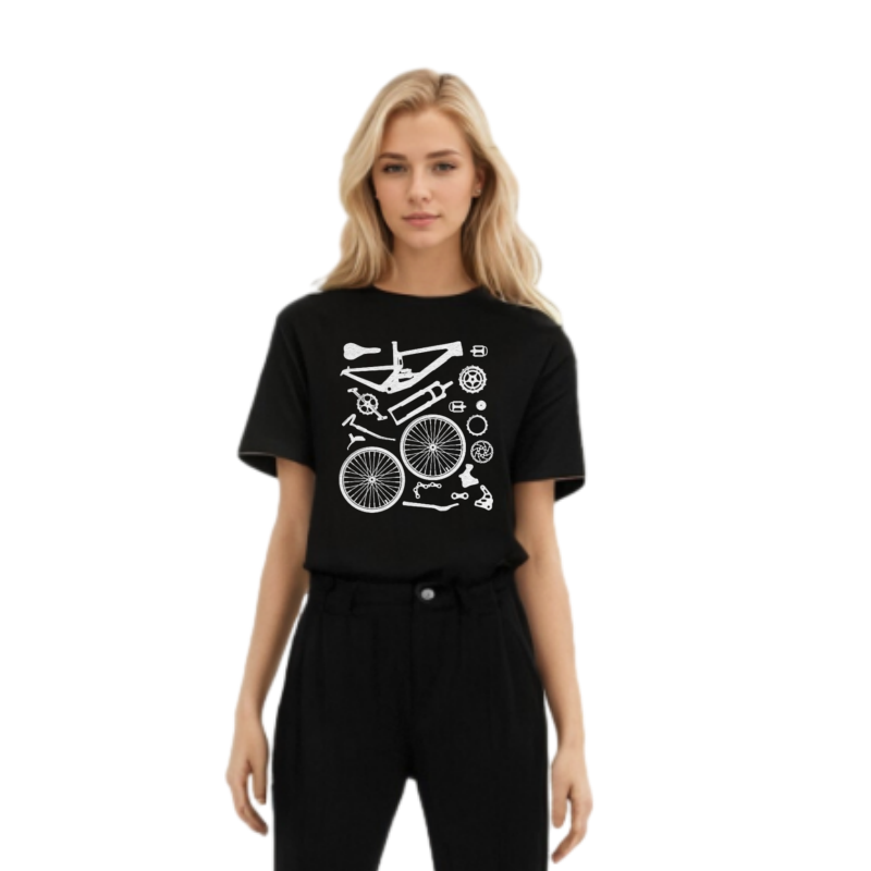 Cycling Biker Bike Lover Original Bike Parts Gift T-shirt 