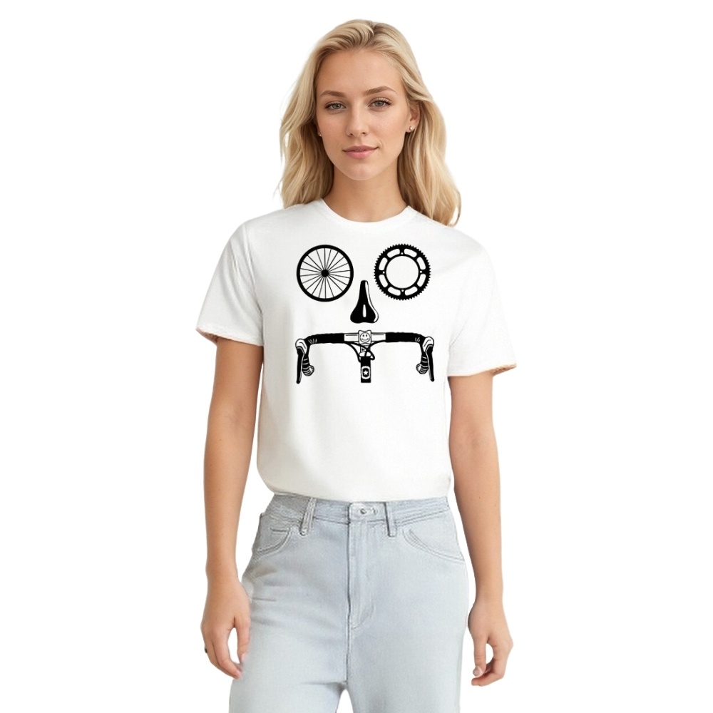 Cycling Biker Bike Lover Funny Bike Face Gift T-shirt 