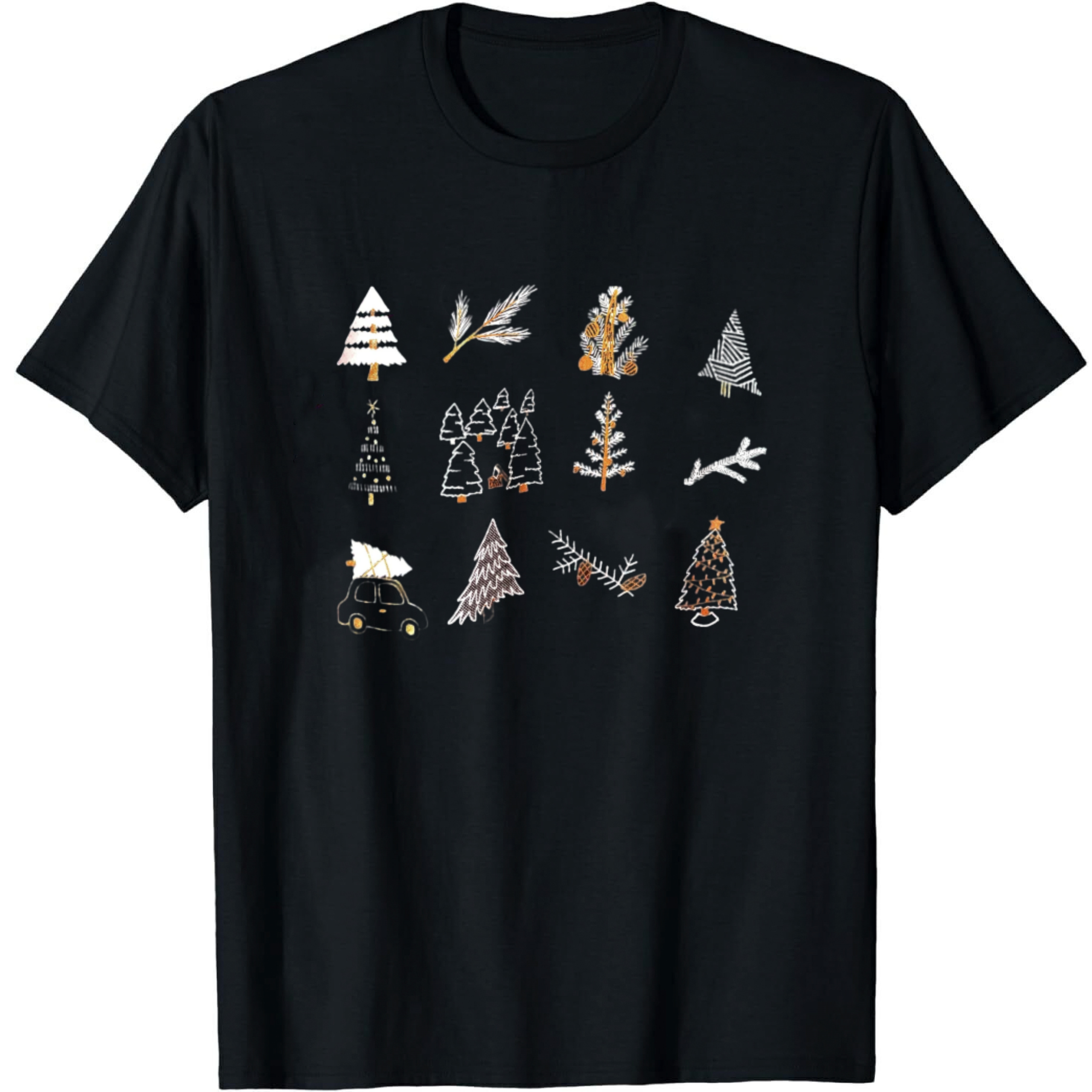 Christmas Tree Festival Printed T-Shirt