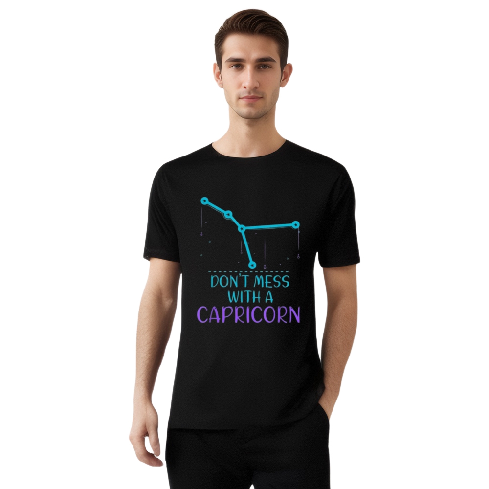 Birthday Gift Don’t Mess With A Capricorn Astronomy Present T-Shirt