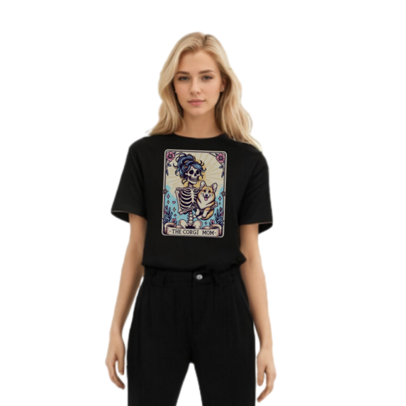 The Corgi Mom Card Dog Corgi Lover T-shirt 