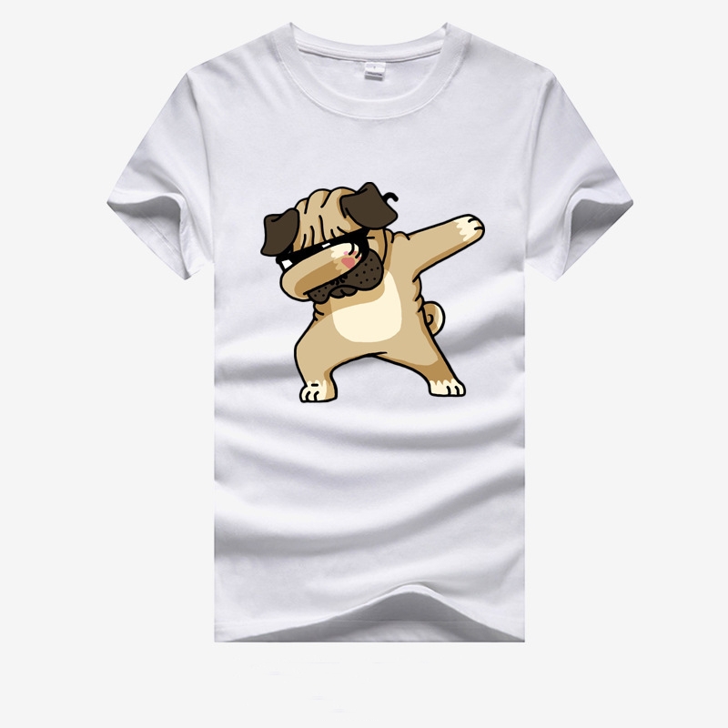 Cool Dog Unisex Printed Round Neck Short-sleeved T-Shirt ​