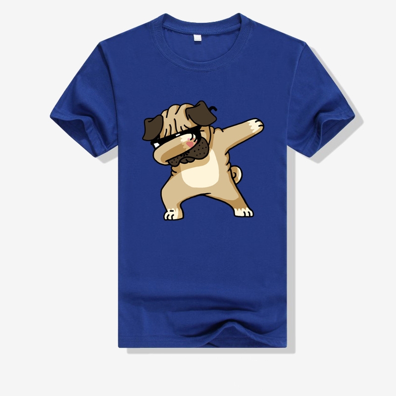 Cool Dog Unisex Printed Round Neck Short-sleeved T-Shirt ​