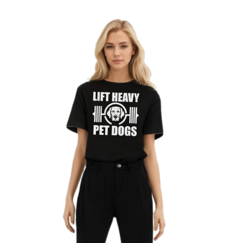 Lift Heavy Pet Dogs Dog Pet Lover Gym Workout T-shirt 