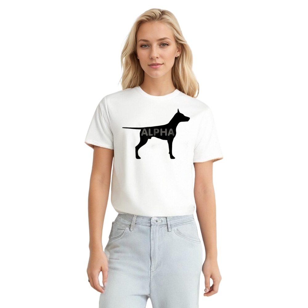 Alpha Dog Pet Lover Dog Lover Printed T-shirt 