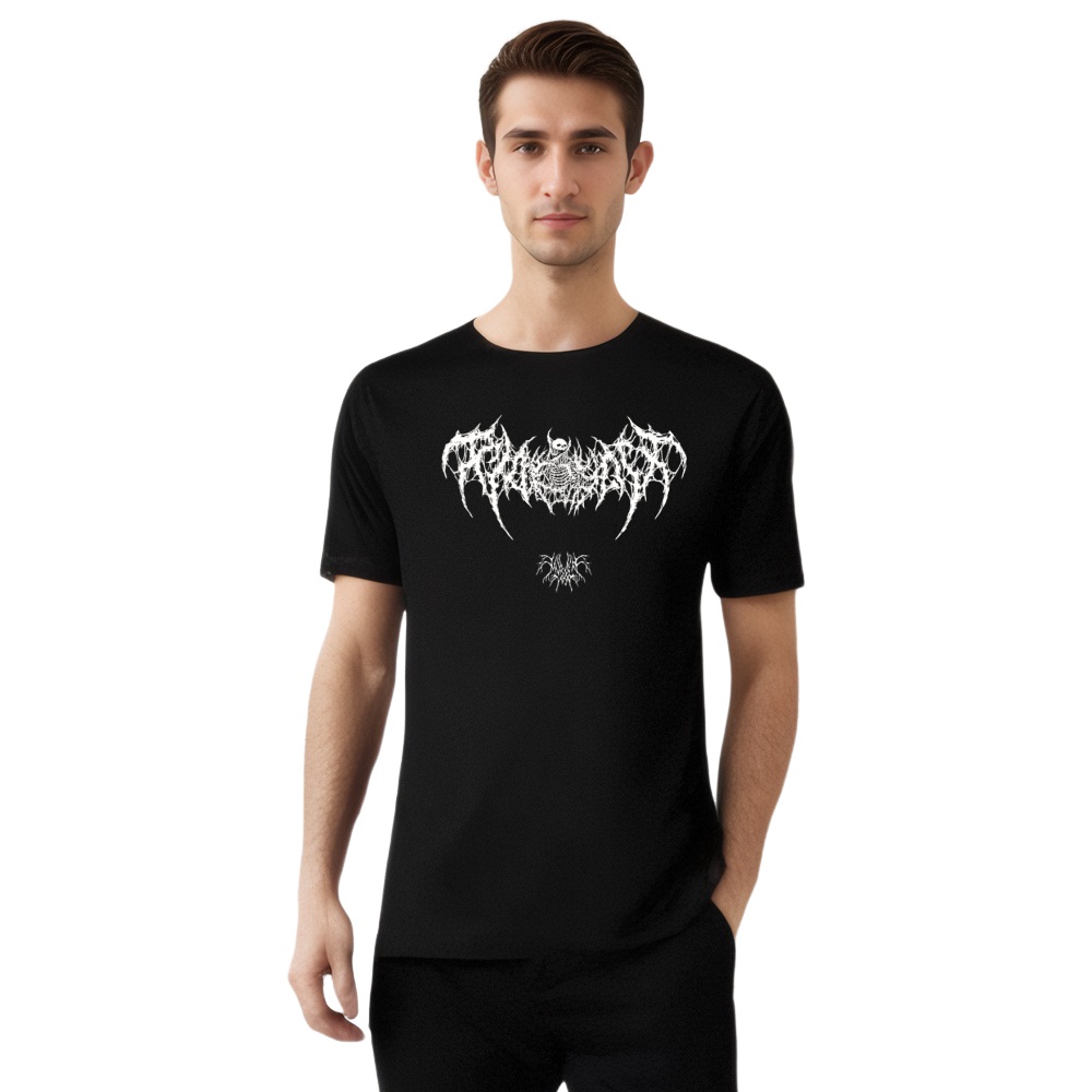 Skeleton Skull Horror Death Dark Style Printed T-shirt 