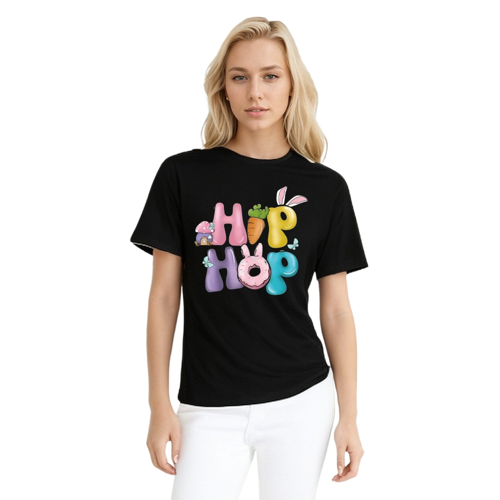 2024 Easter Hip Hop Love Like Jesus Print Women T-shirt