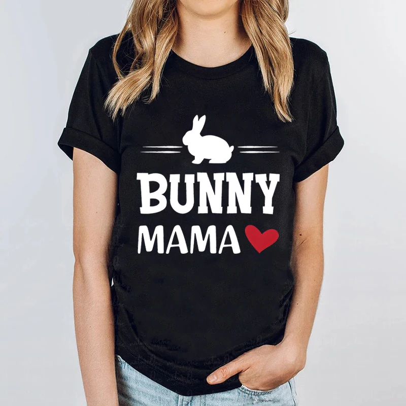 Easter Bunny Mama Women Printed T-shirt