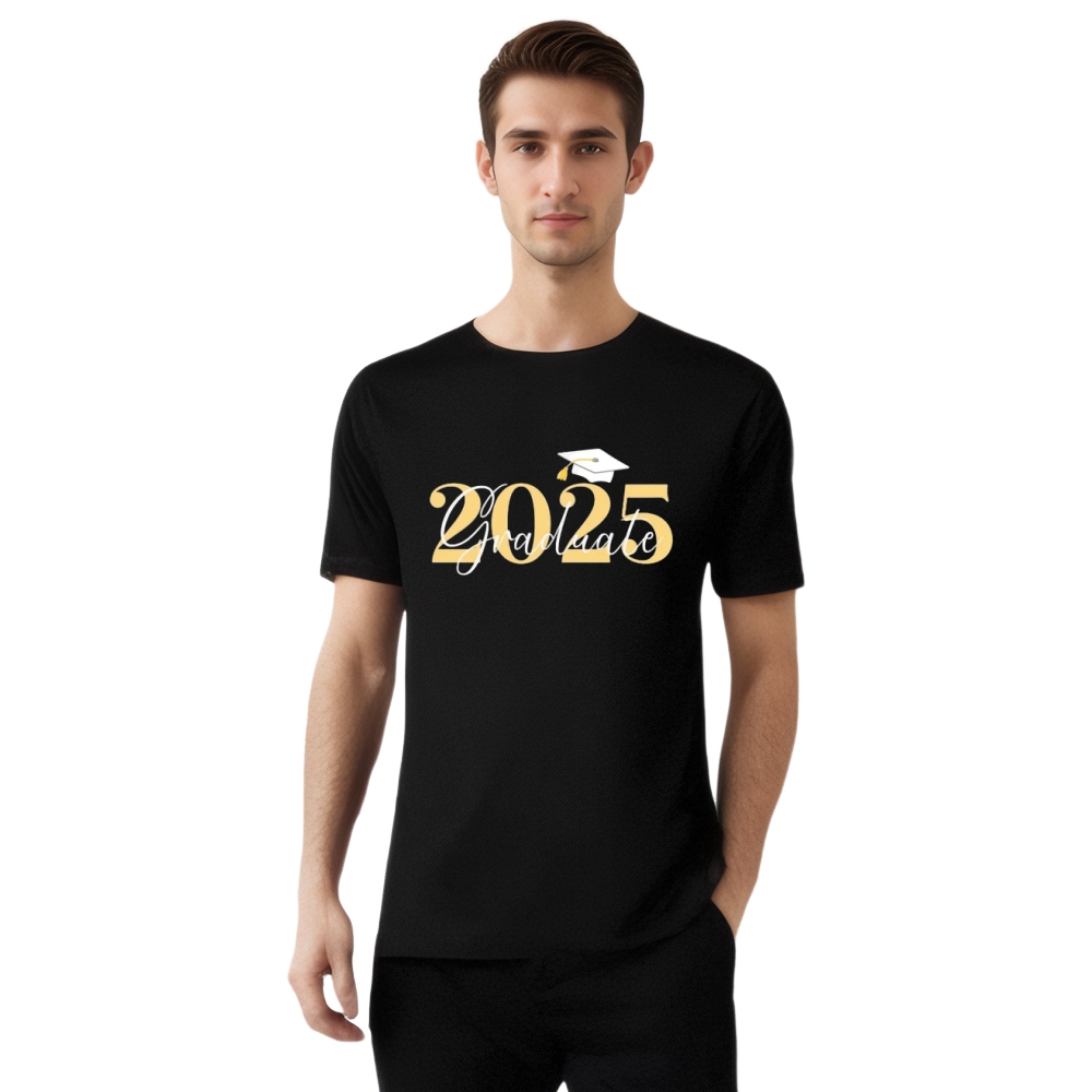 Graduate 2025 Graduation Printed T-shirt