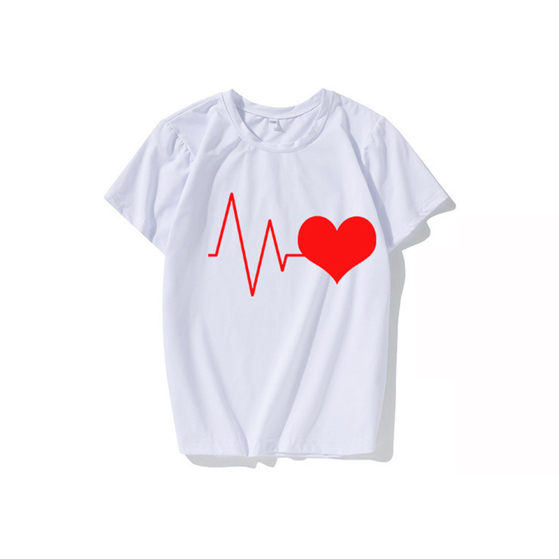 MAMA Heart Printed Mother's Day T-shirt