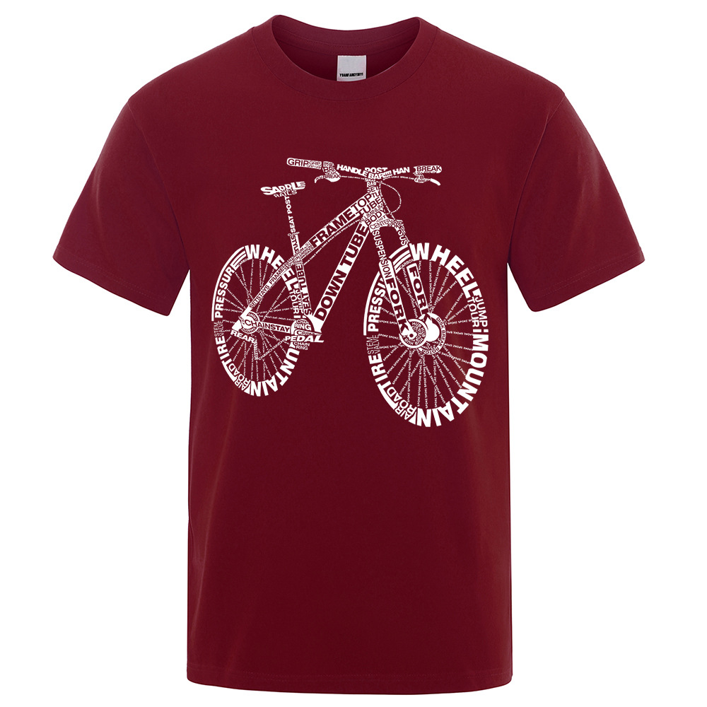 Mountain Bike Cycling Printed T-shirt