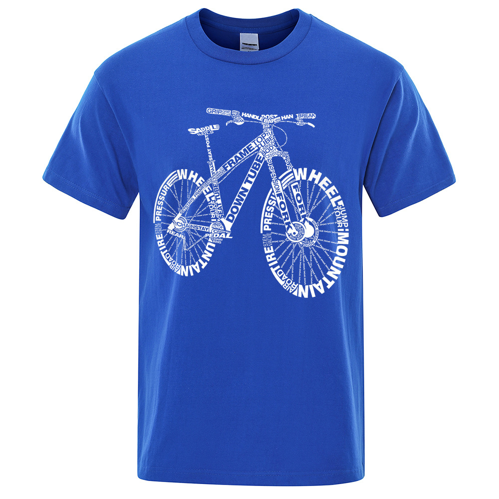 Mountain Bike Cycling Printed T-shirt