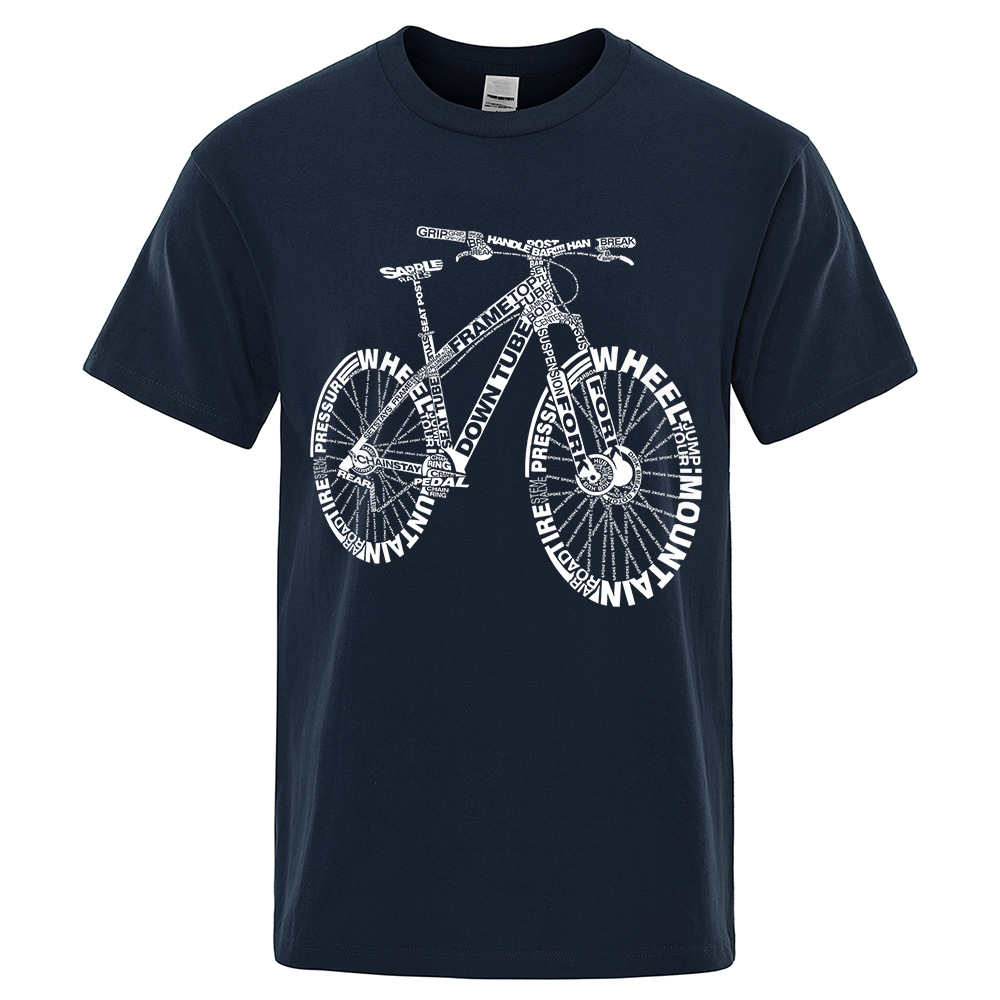 Mountain Bike Cycling Printed T-shirt