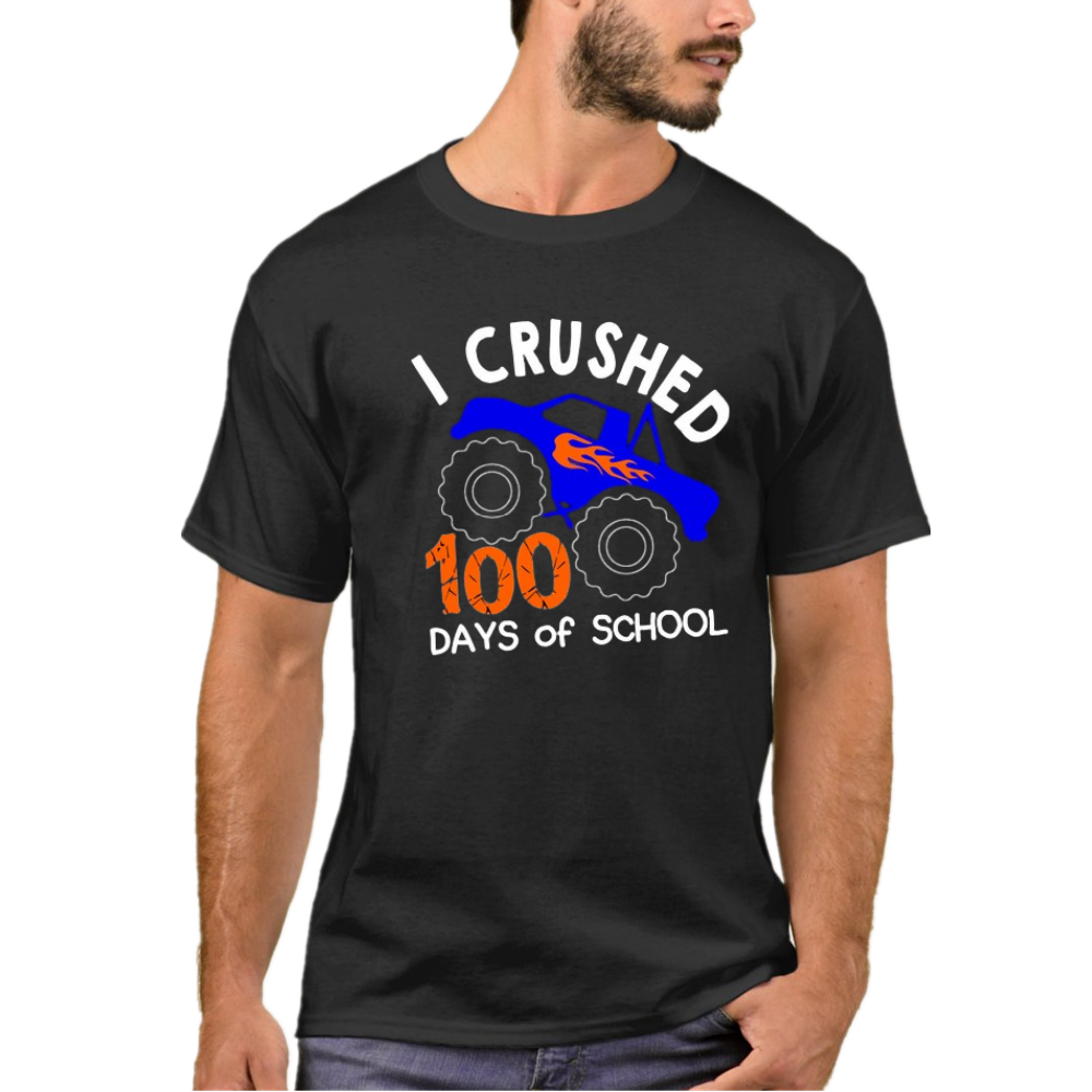 Back to School I Crushed 100 Days Of School Funny T-Shirt