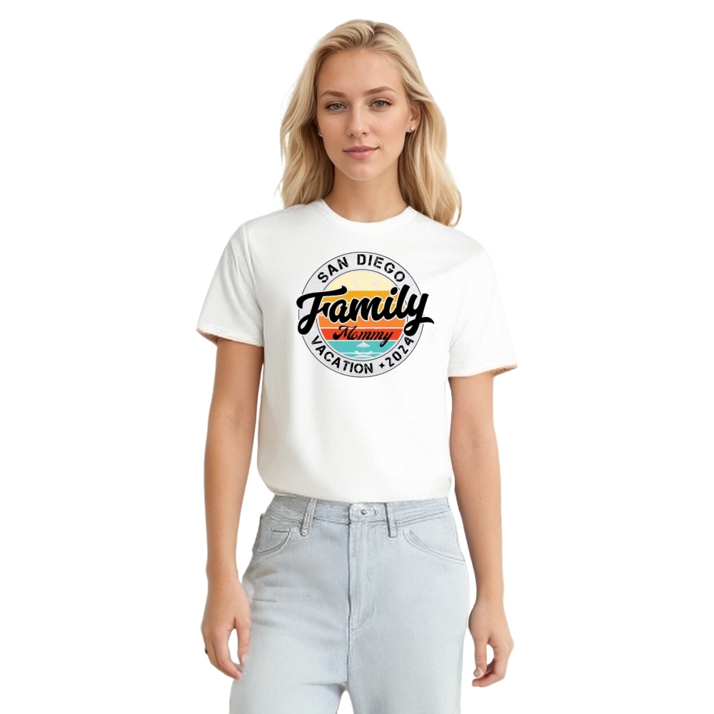 Summer Vacation Family Custom Travel Destination Year 2025 T-shirt 