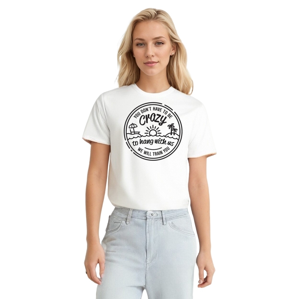 We Will Train You Summer Vacation Printed T-shirt