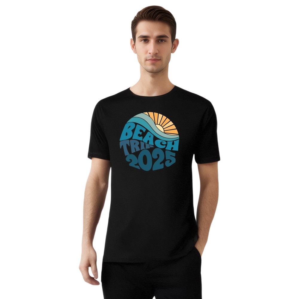 Beach Trip 2025 Summer Vacation Printed T-shirt