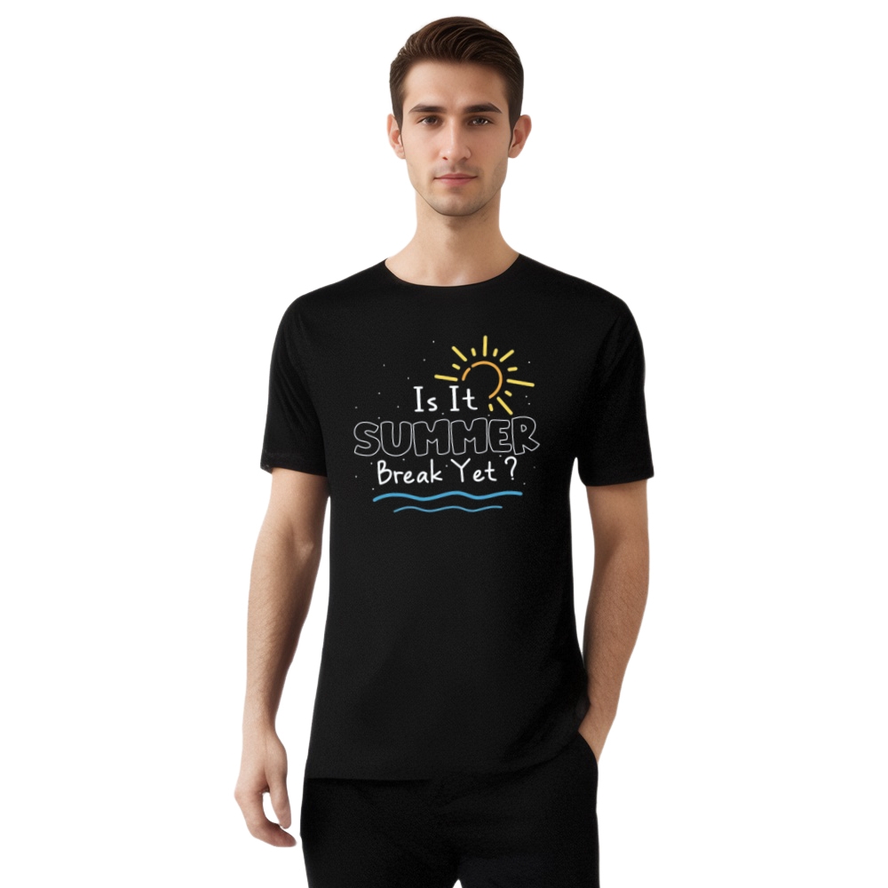 Summer Vacation Is It Summer Break Yet Printed T-shirt