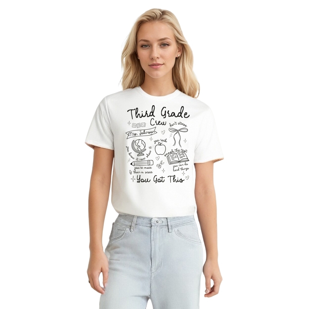 School Test Day Third Grade You Got This Printed T-shirt