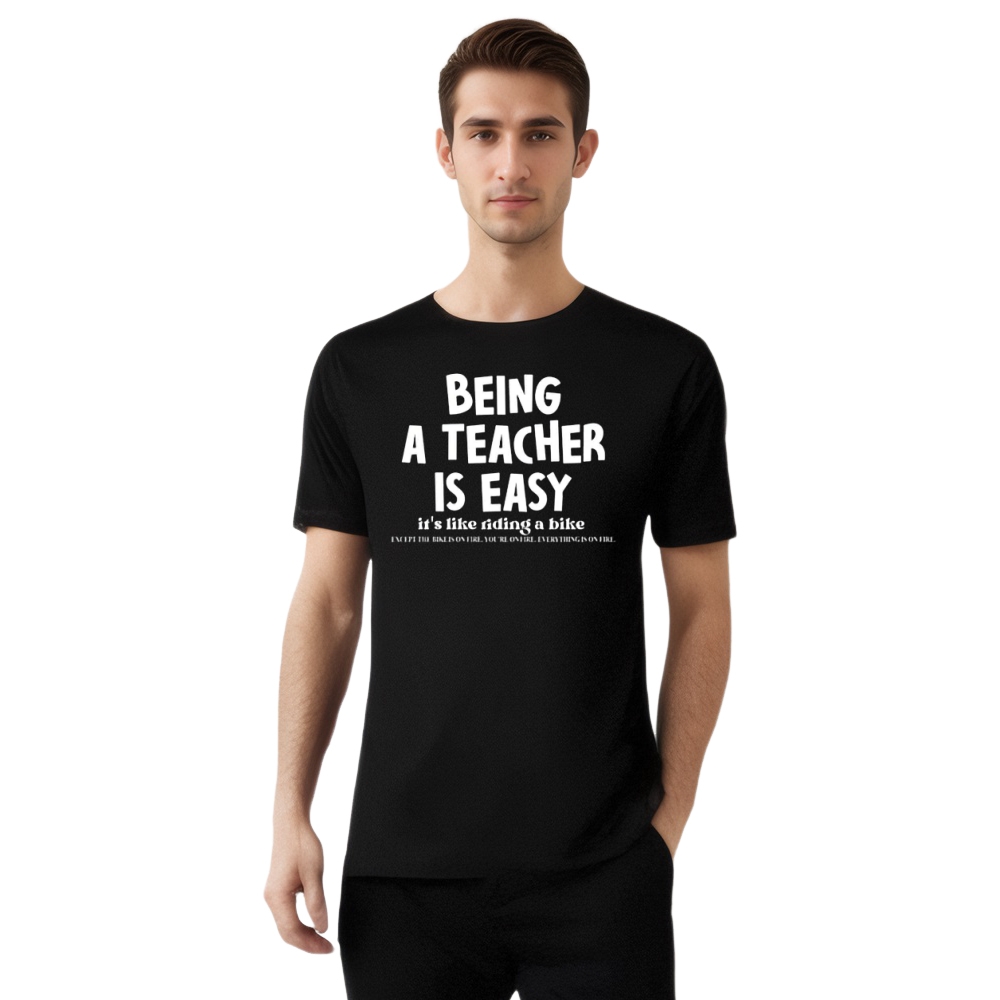 Being A Teacher Like Riding A Bike Teacher Appreciation Day T-shirt