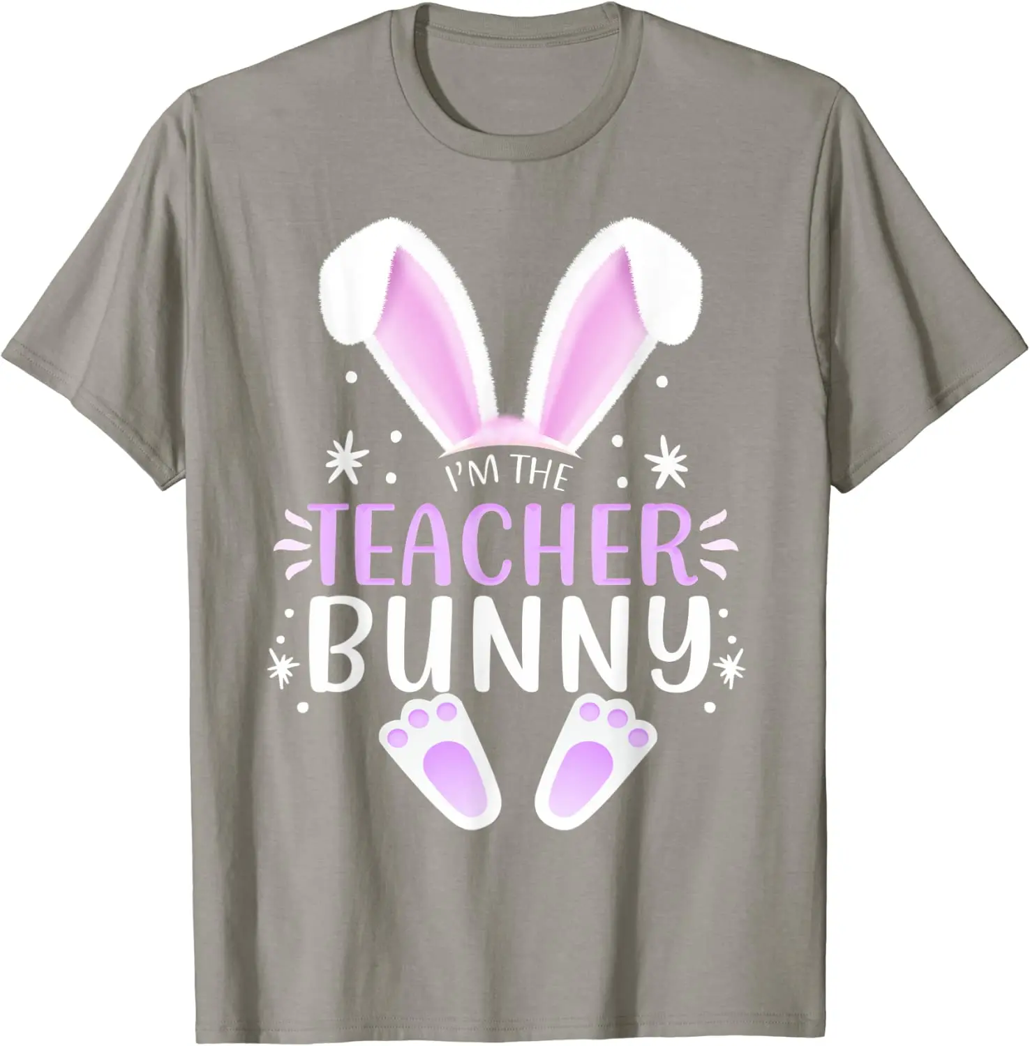 2024 Easter I'm The Teacher Bunny Printed T-shirt