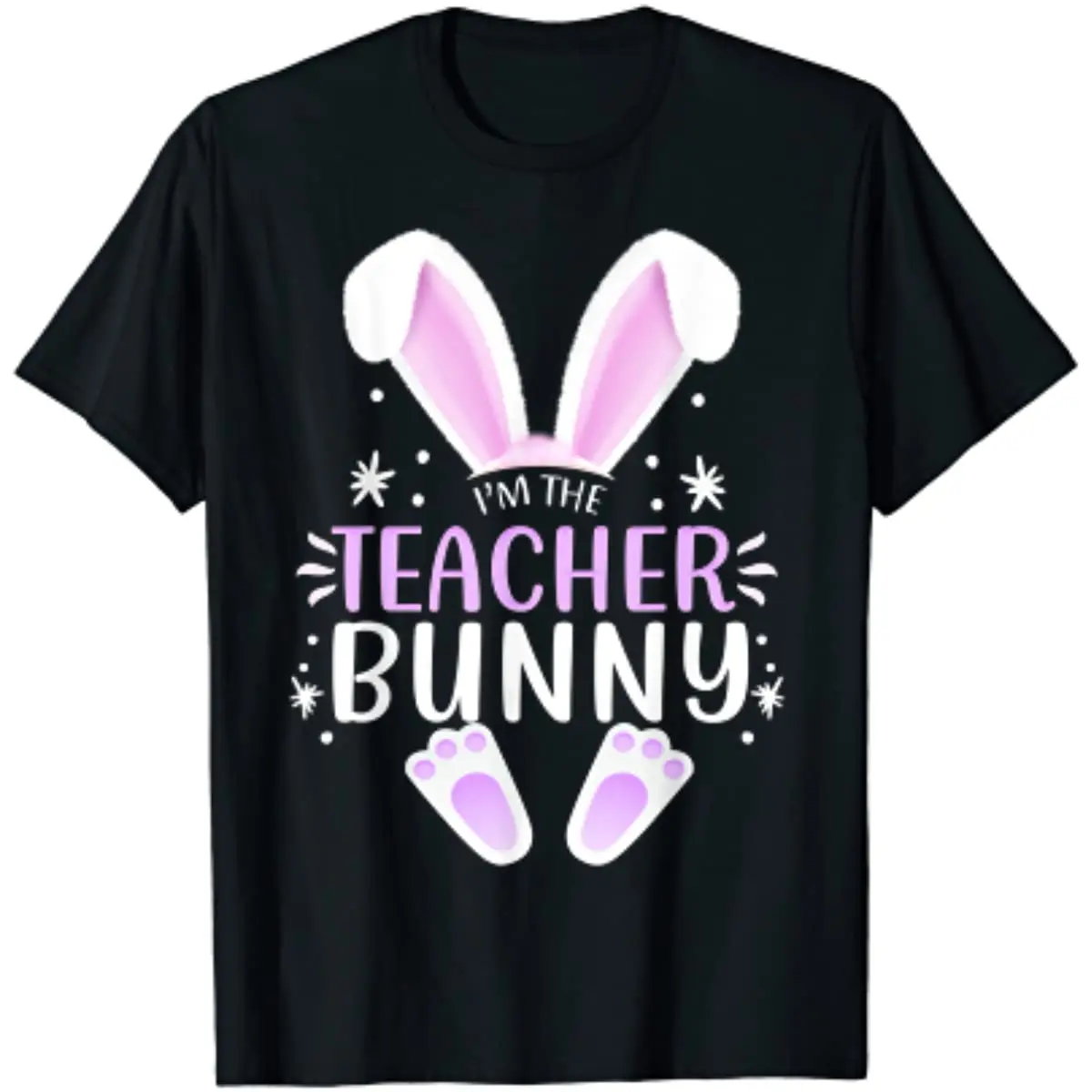 2024 Easter I'm The Teacher Bunny Printed T-shirt