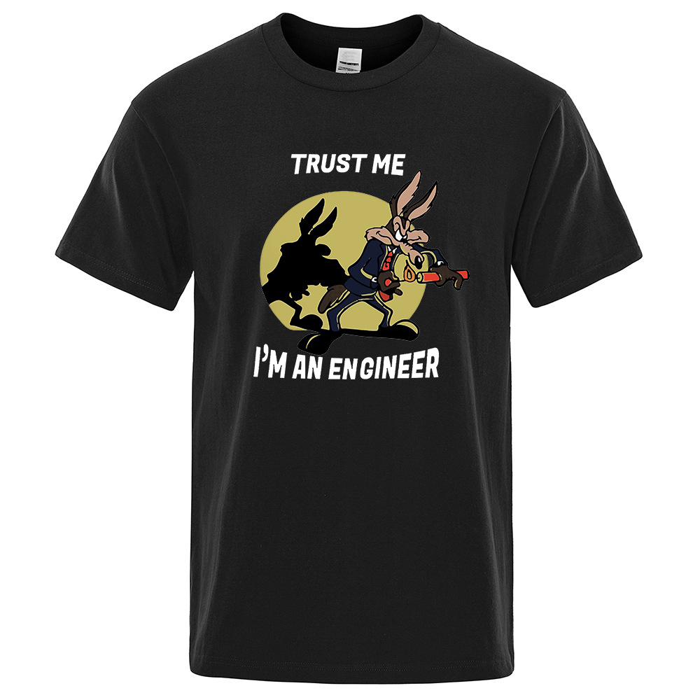 Trust Me Im An Engineer Vintage Short-sleeved Printed T-shirt
